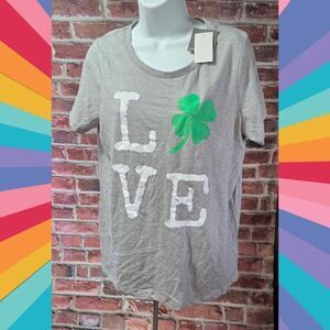 Grayson Threads Clover LOVE Graphic Tee – Women’s Size XXL  St. Patrick’s Day